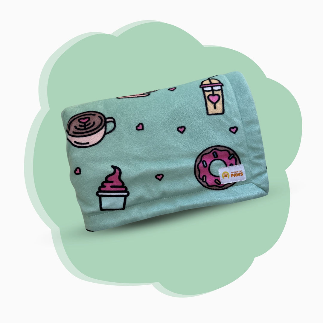 Donut Dreams (Green) Pet Blanket | 