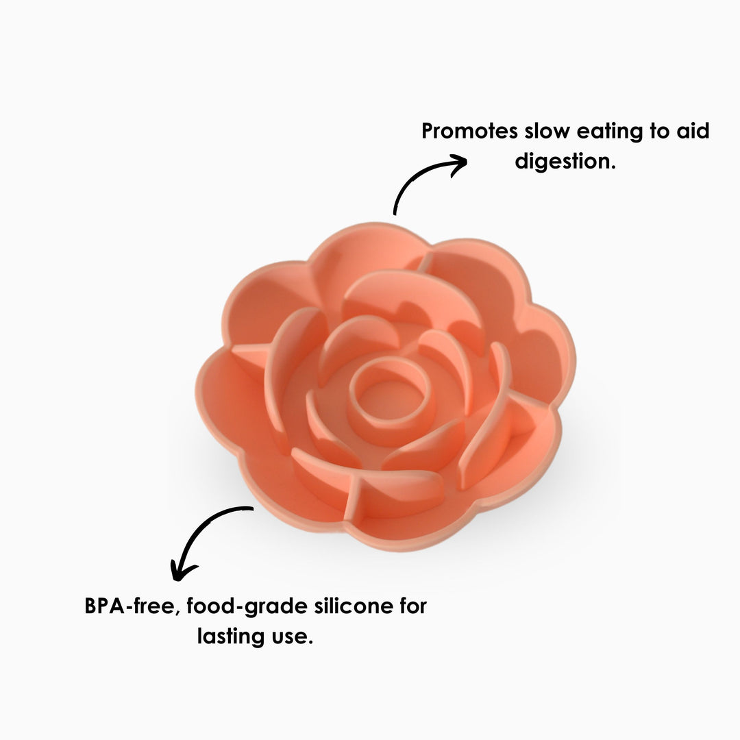 Blossom Slow Feeder- Coral Peach
