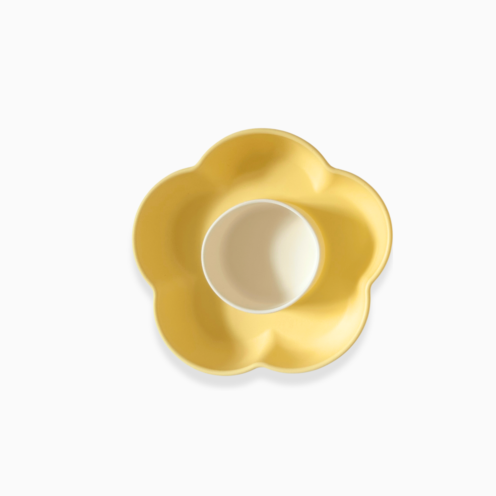 Buttercream 2-in-1 Pet Bowl – Cute Flower Shaped Feeding Dish for Pets